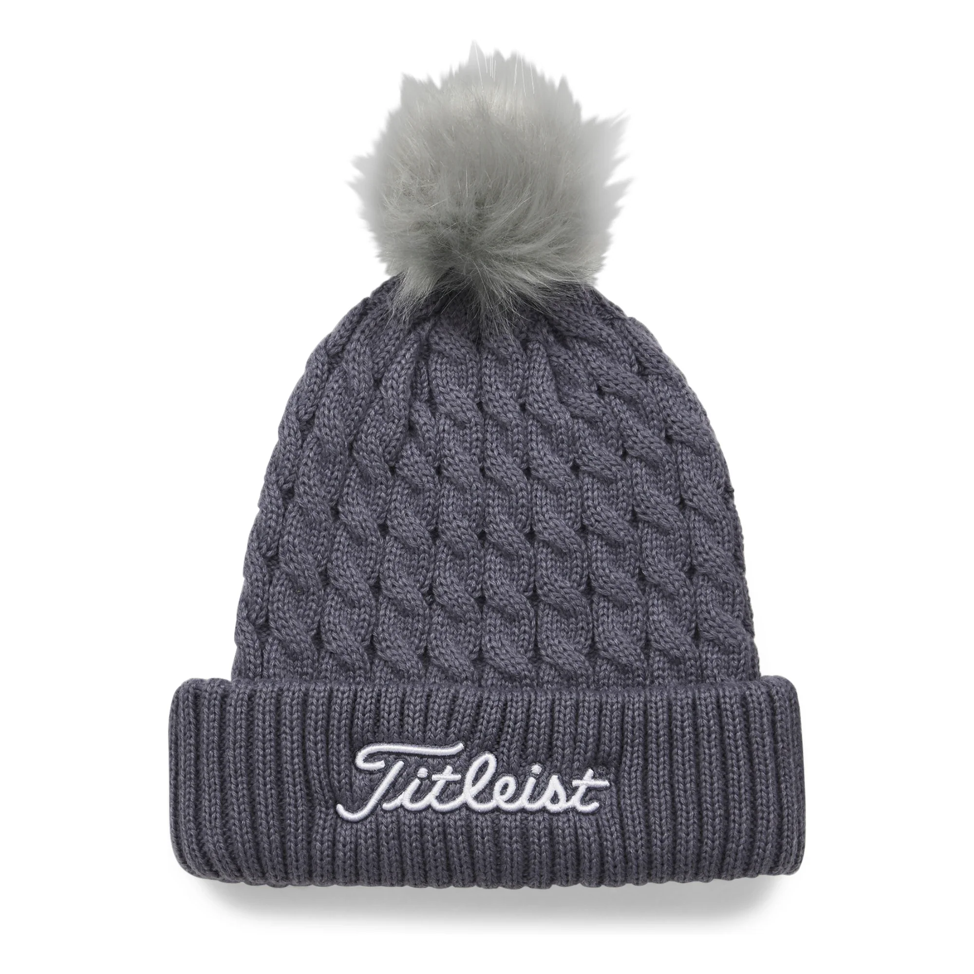 Titleist Cable Knit Pom Pom Golf Beanie TH23WCKNPN2
