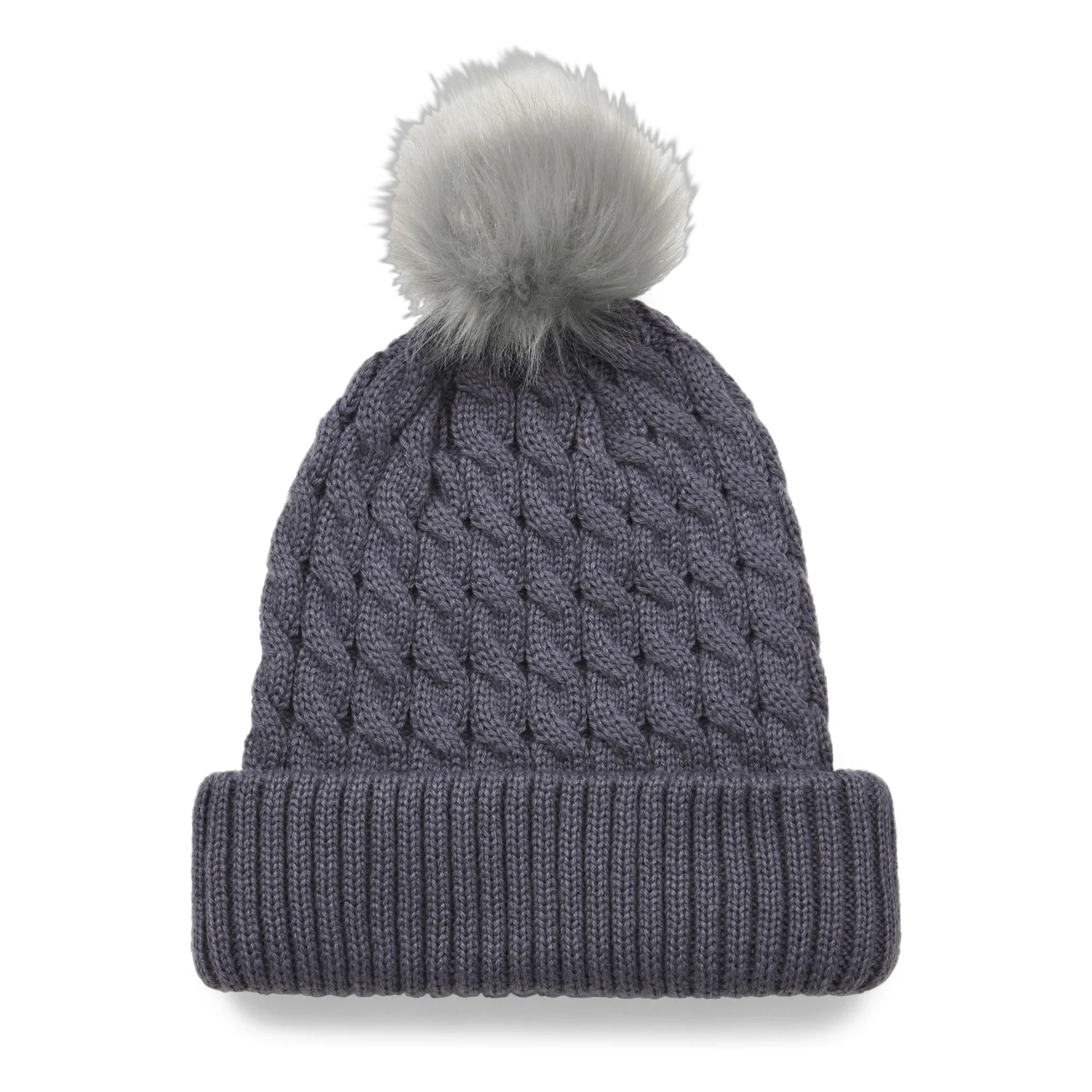 Titleist Cable Knit Pom Pom Golf Beanie TH23WCKNPN2 - Image 2