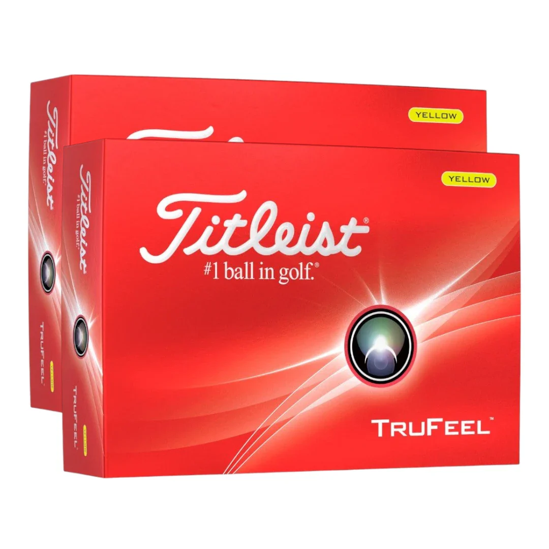 Titleist TruFeel Yellow Golf Balls | Double Dozen
