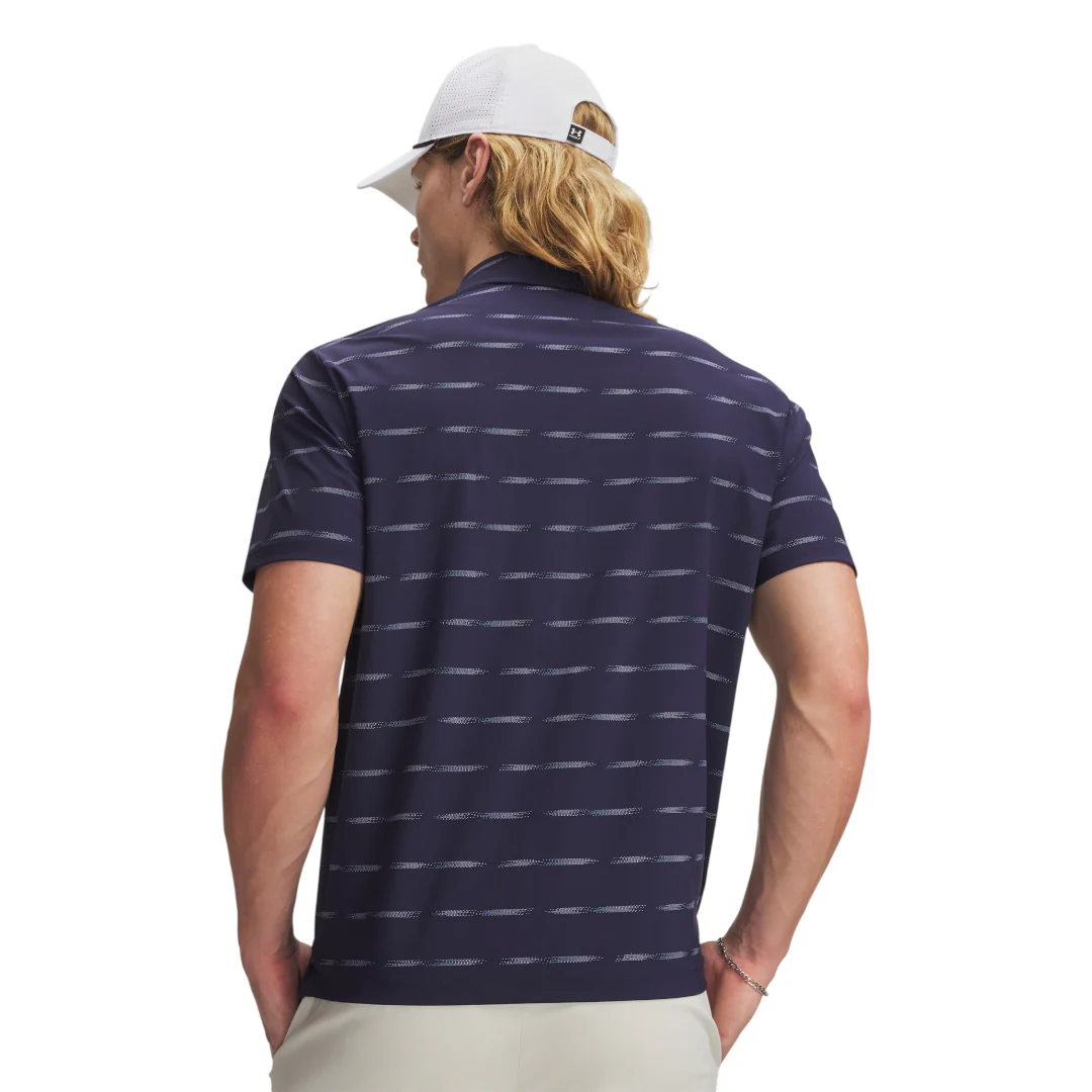 Under Armour Drive Chill Striped Golf Polo Shirt 6009724 - Image 2