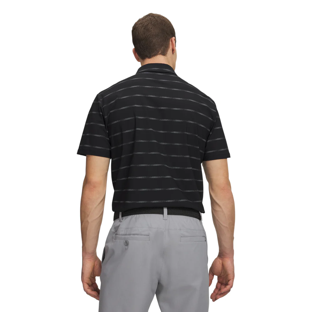 Under Armour Drive Chill Striped Golf Polo Shirt 6009724 - Image 2