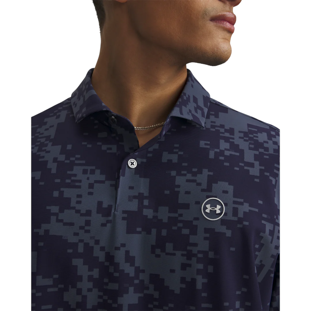 Under Armour Drive Chill Digital Camo Golf Polo Shirt 6009724 - Image 3