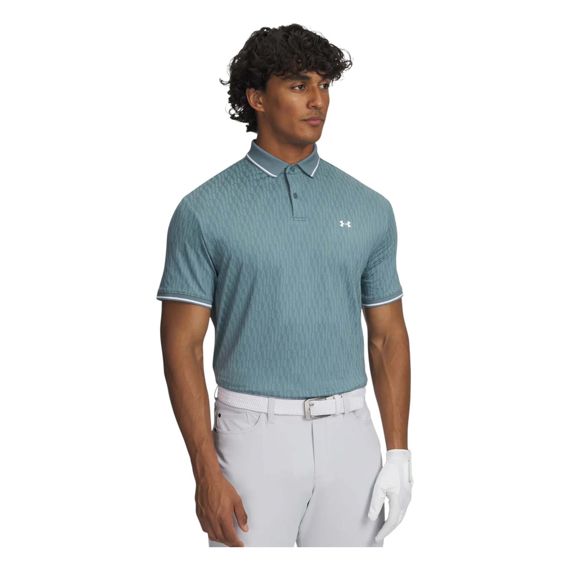 Under Armour Drive Sport Jacquard Golf Polo Shirt 6003720 - Image 3
