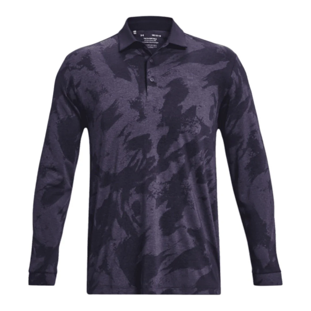 Under Armour Jacquard Long Sleeve Golf Polo 1379727