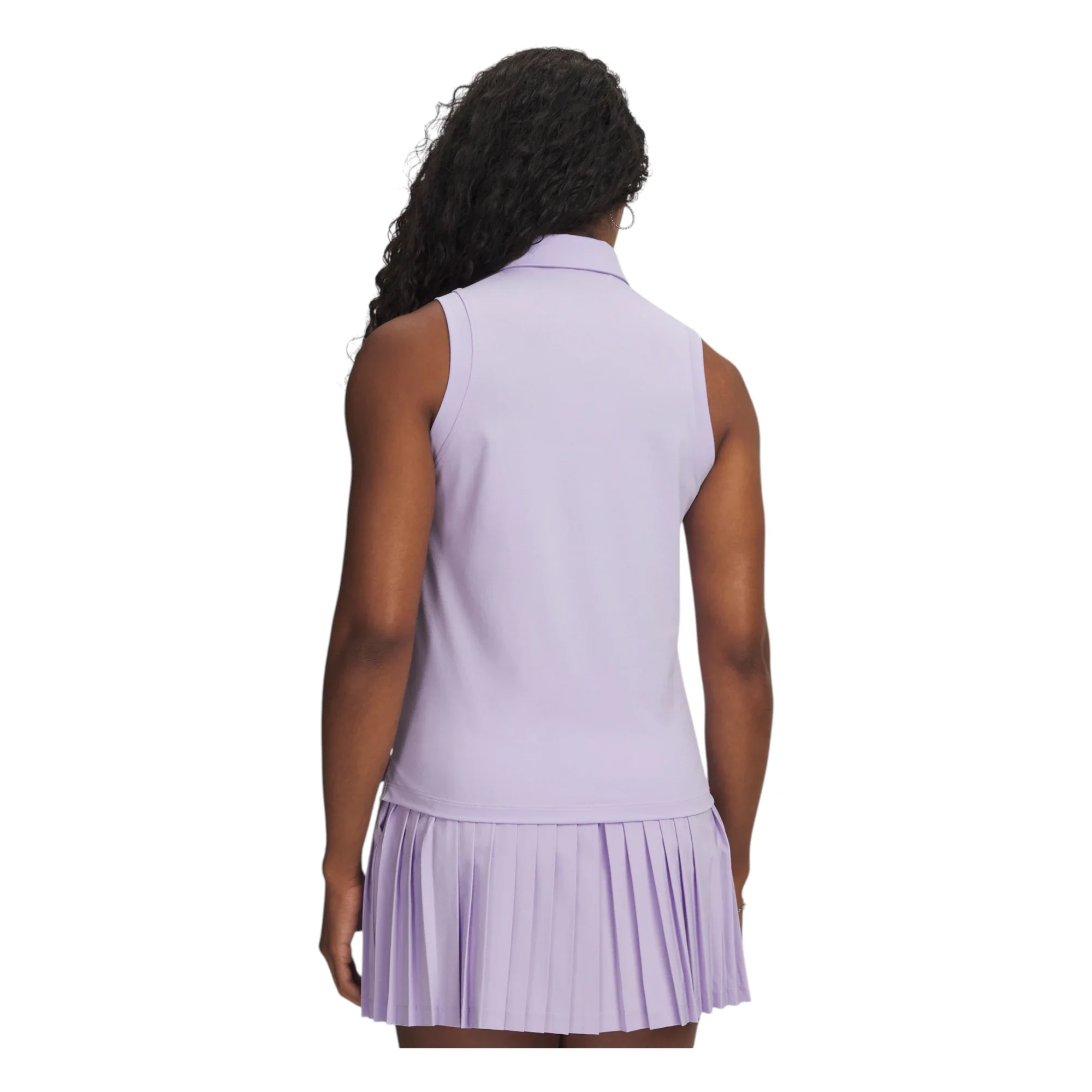 Under Armour Ladies Armour Dry Sleeveless Golf Polo Shirt 6009804 - Image 2