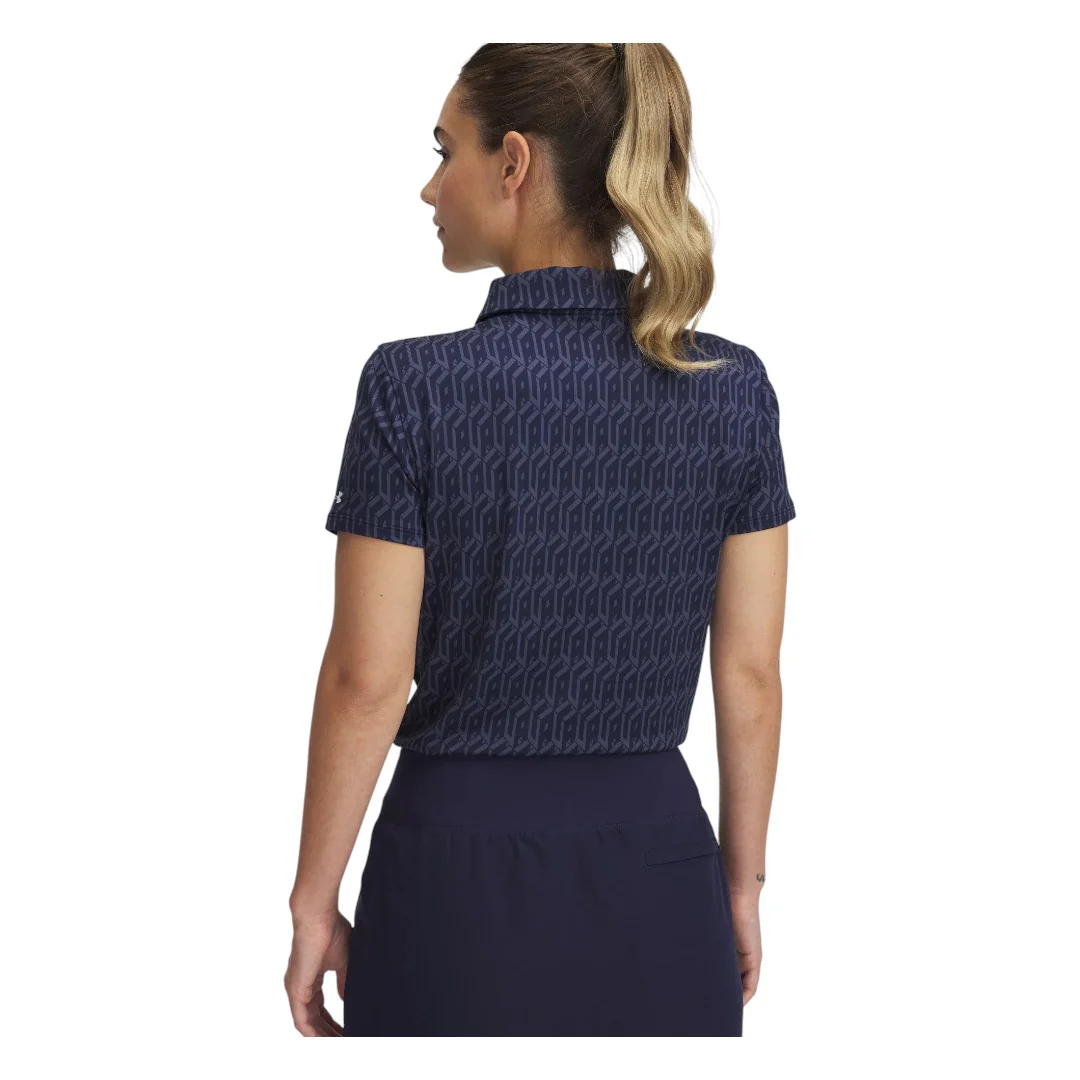 Under Armour Ladies Playoff 3.0 Printed Golf Polo Shirt 1387148 - Image 2