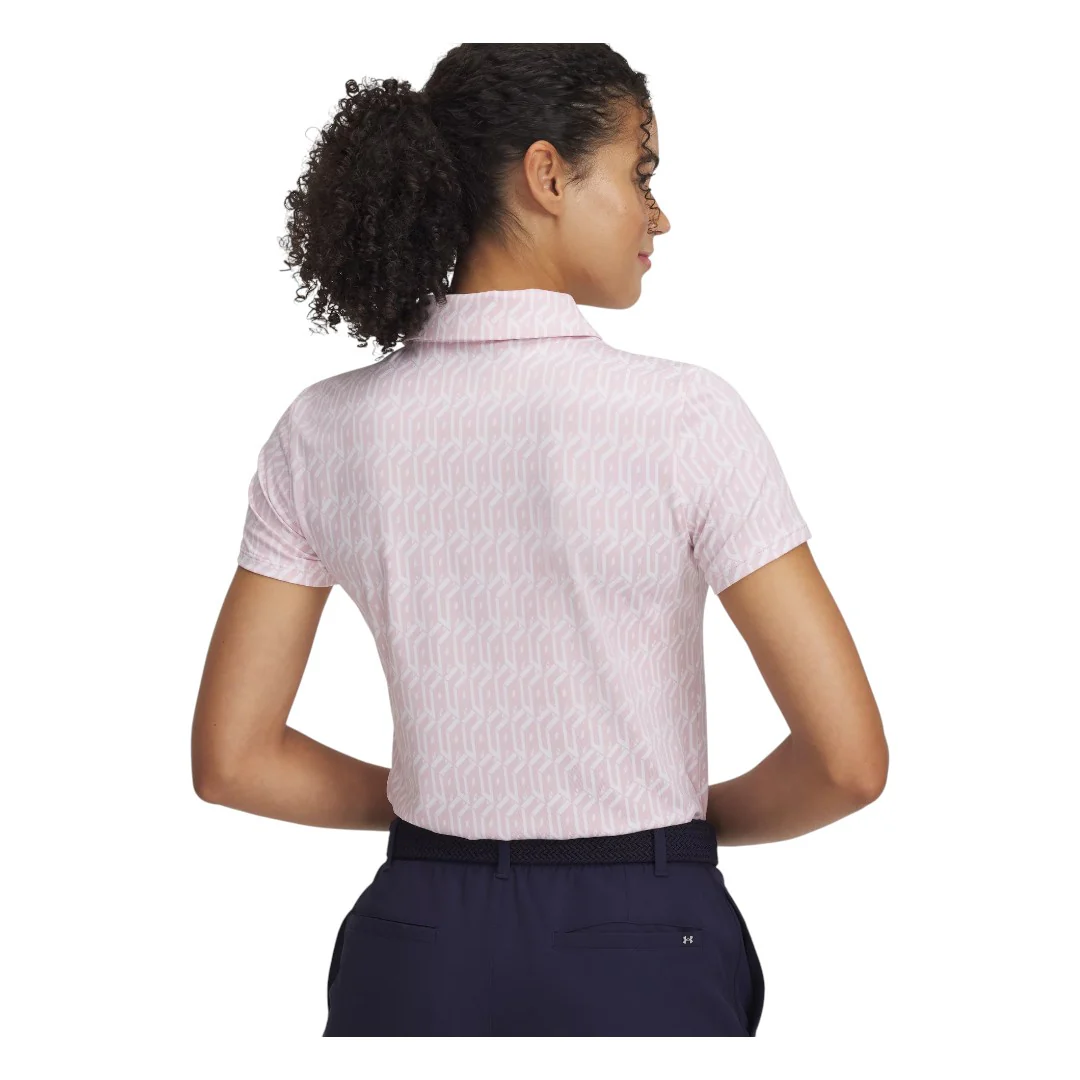 Under Armour Ladies Playoff 3.0 Printed Golf Polo Shirt 1387148 - Image 2