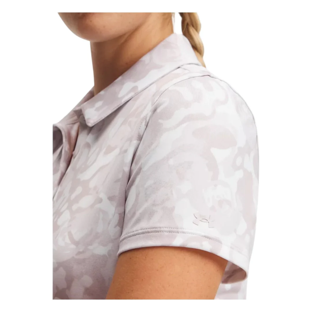 Under Armour Ladies Playoff 3.0 Printed Golf Polo Shirt 1387148 - Image 3