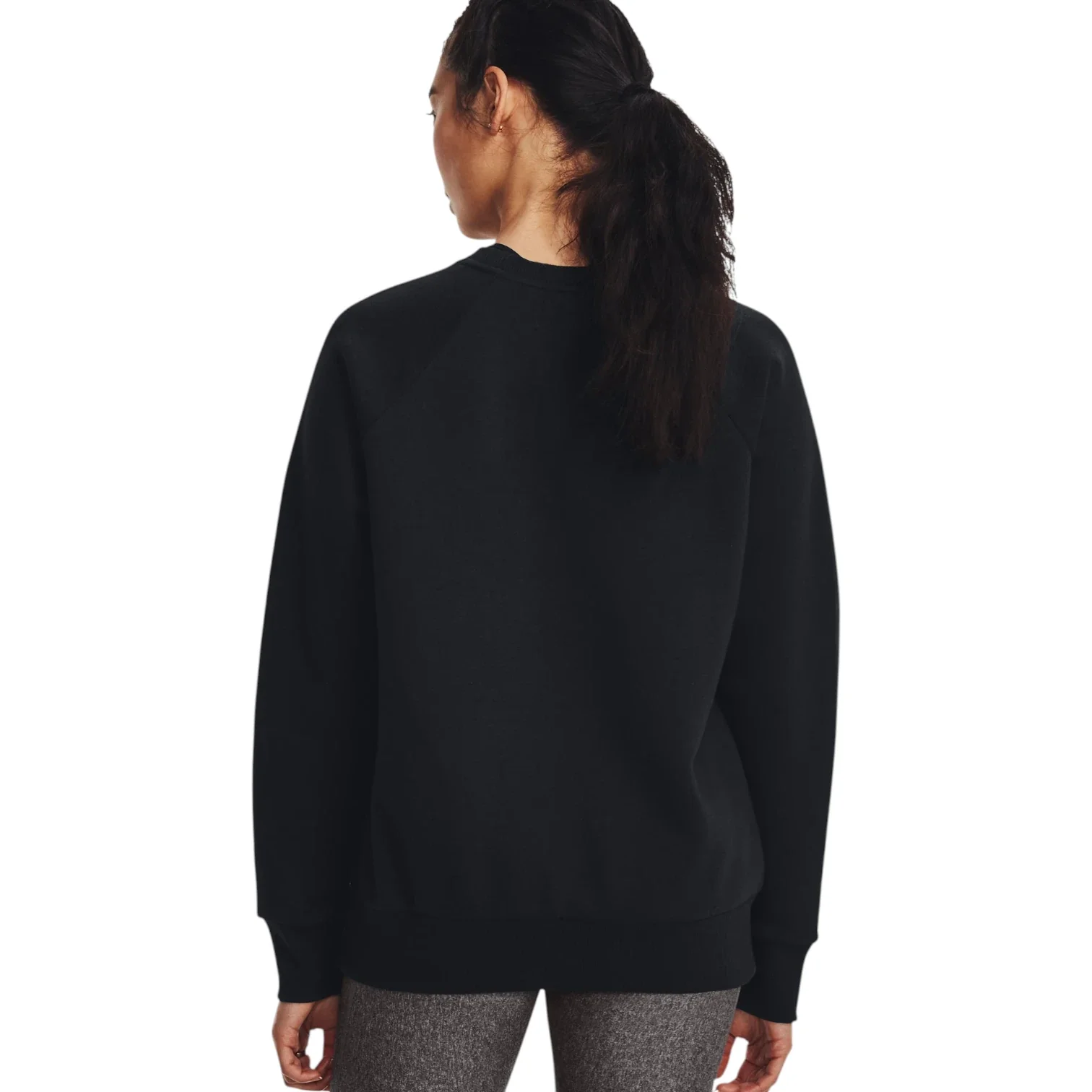 Under Armour Ladies Rival Fleece Crew Golf Mid Layer 1379508 - Image 2