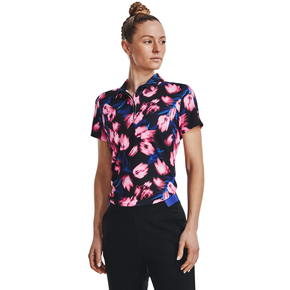 Under Armour Ladies Zinger Blur Golf Shirt 1373638 - Image 4