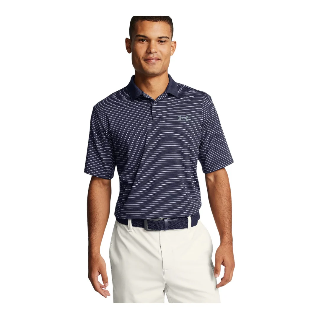 Under Armour Matchplay Stripe Golf Shirt 1377376 - Image 3