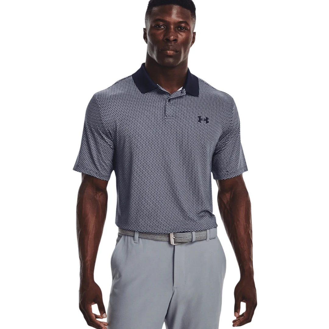 Under Armour Performance 3.0 Printed Golf Polo Shirt 1377377 - Image 3