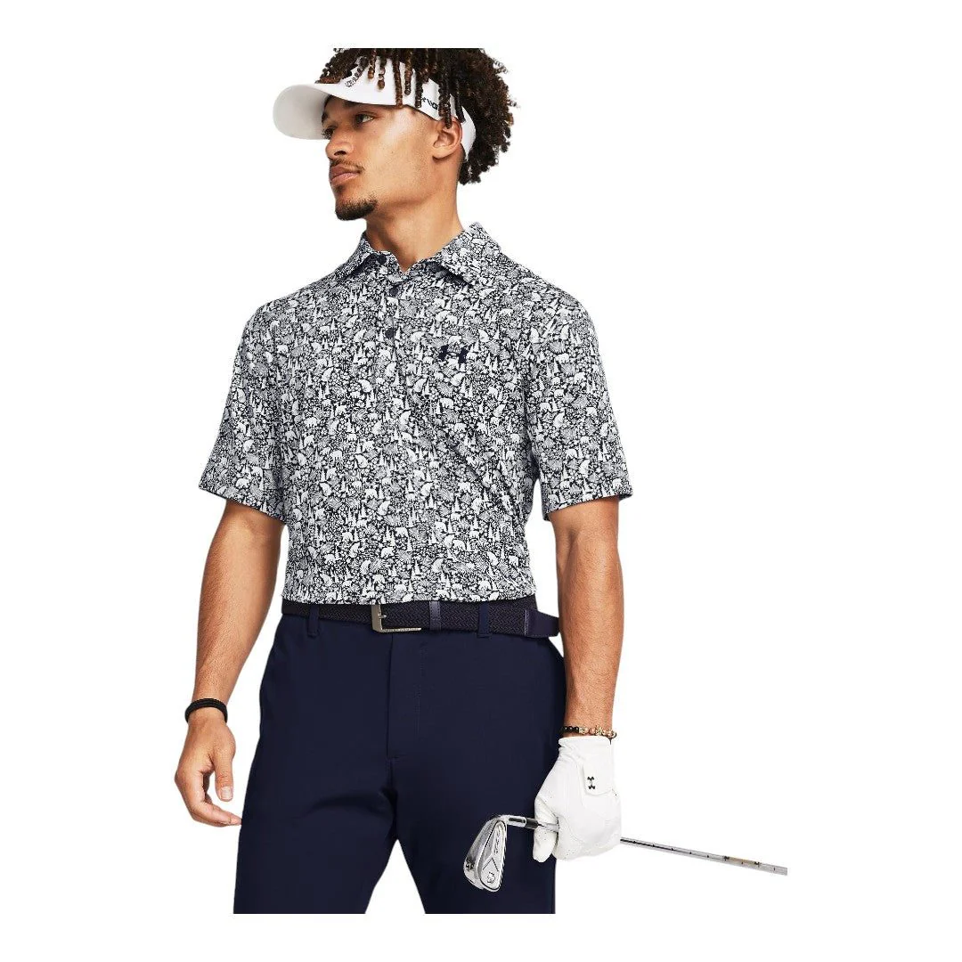Under Armour Playoff Printed 3.0 Golf Polo Shirt 1378677 - Image 3