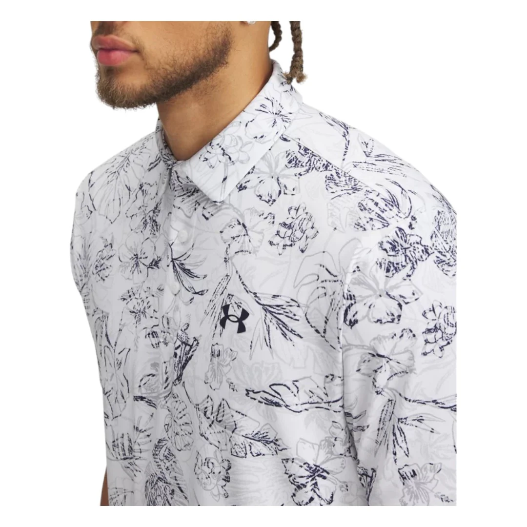 Under Armour Playoff 3.0 Printed Golf Polo Shirt 1378677 - Image 3