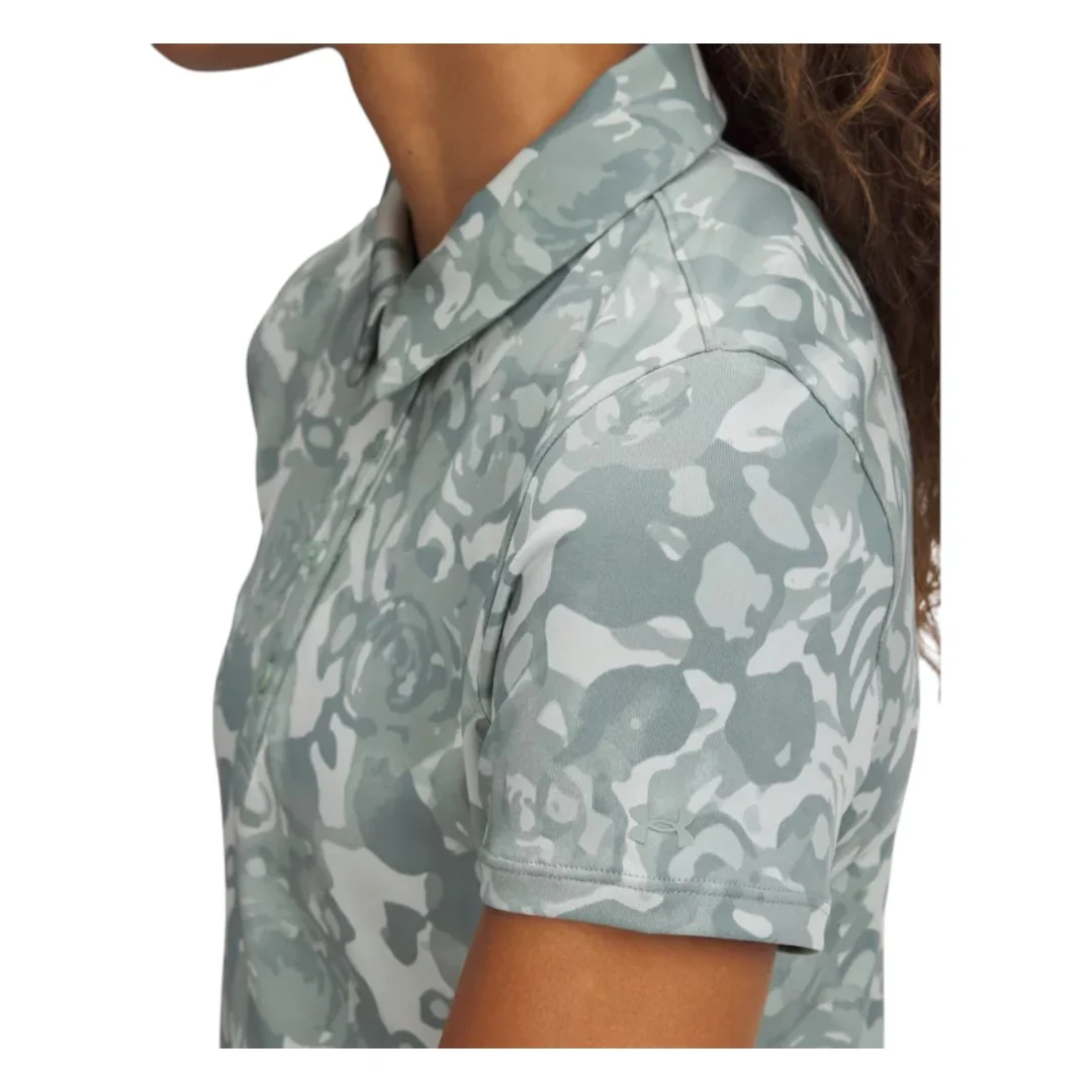 Under Armour Ladies Playoff 3.0 Printed Golf Polo Shirt 1387148 - Image 3