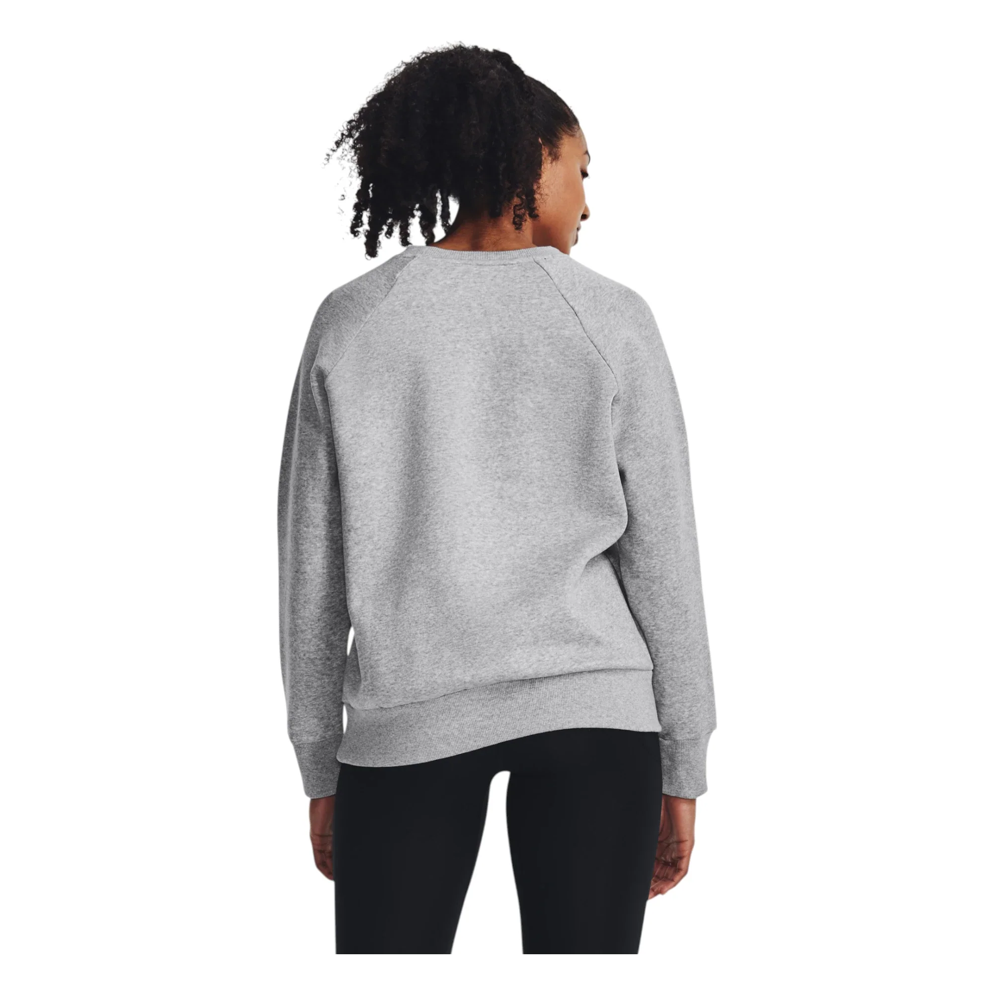 Under Armour Ladies Rival Fleece Crew Golf Mid Layer 1379508 - Image 2
