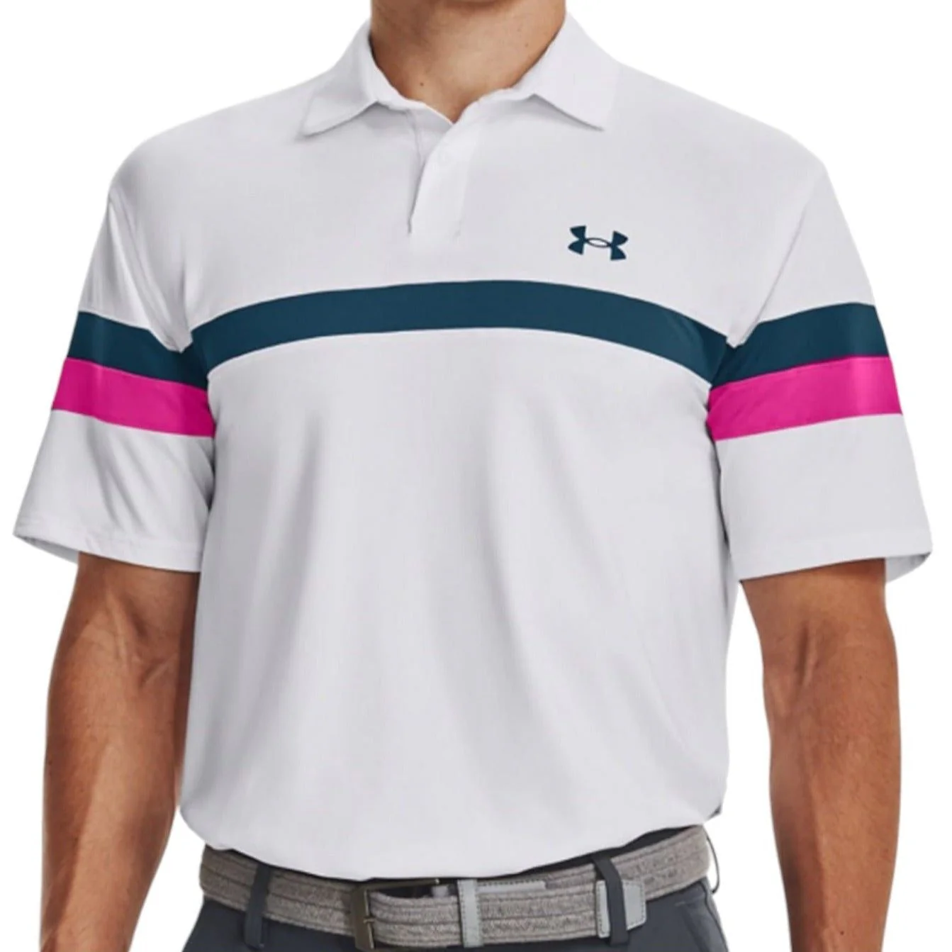 Under Armour T2G Color Block Golf Polo Shirt 1377379 - Image 3