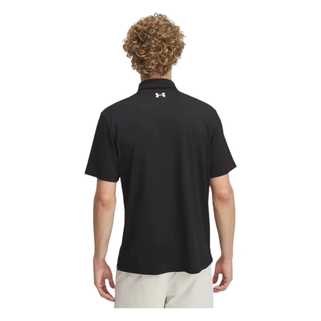 Under Armour Tee To Green Pique Golf Polo Shirt 1390123 - Image 2