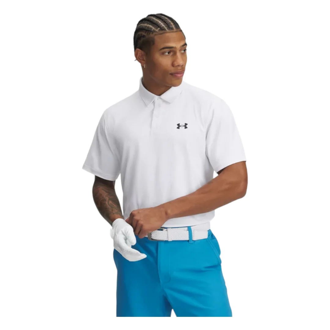 Under Armour Tee To Green Pique Golf Polo Shirt 1390123
