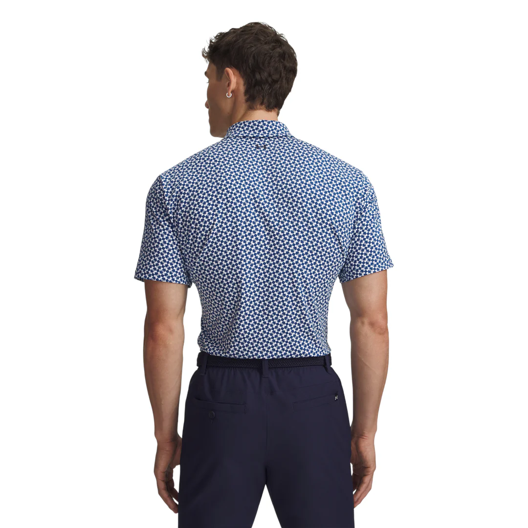 Under Armour Tee To Green Printed Golf Polo Shirt 6012304 - Image 2