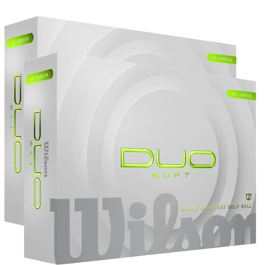 Wilson Duo Soft Green Golf Balls | Double Dozen
