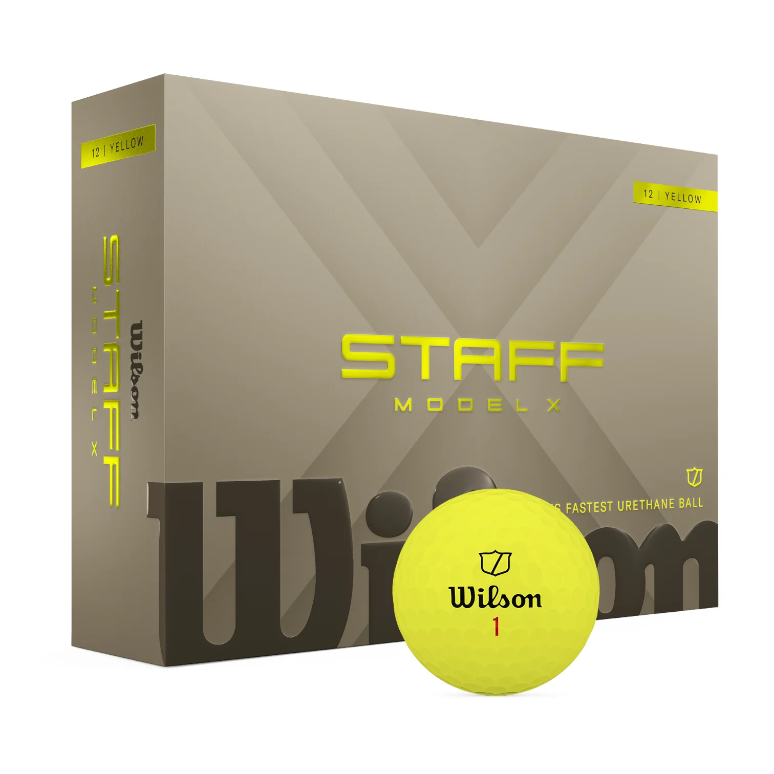 Wilson 2026 Staff Model X Golf Balls | Yellow - Image 4